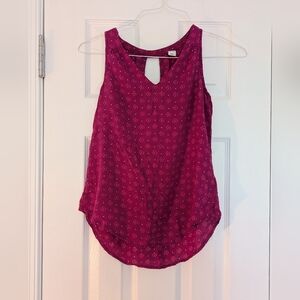 Old Navy Paisley Magenta Sleeveless Top XS